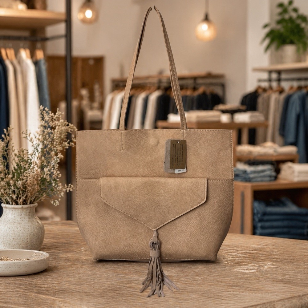NEW Anthropologie Street Level Thoma Clutch & Shoulder Bag Peach Capsule‎ Chic
